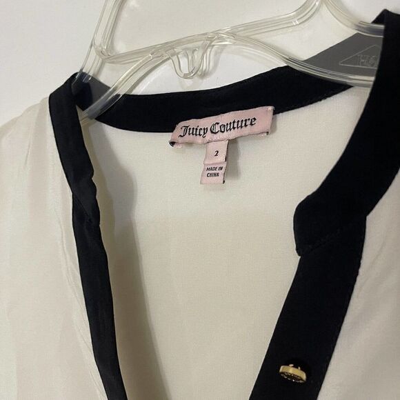 Juicy Couture silk dress marina watercolor print sailboat button dress size US 2 - Picture 3 of 6